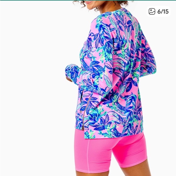 Lilly Pulitzer Luxletic Beach Comber Pullover XS - Picture 5 of 13